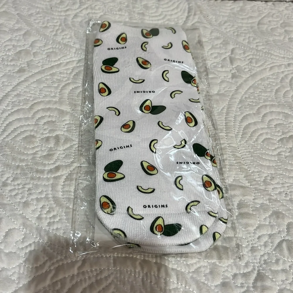 Origins avocado print socks,‎ new